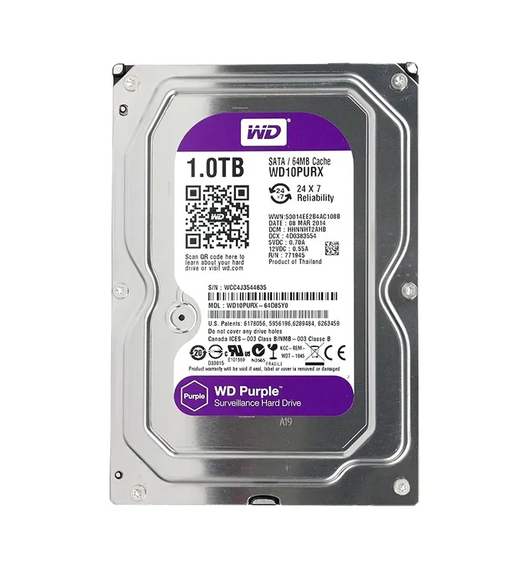 WD Purple 1TB Surveillance HDD — view 1