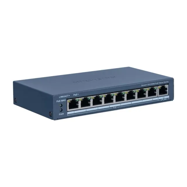 Hikvision DS-3E1309P-EI/M 8-Port Fast Ethernet Smart PoE Switch — view 1