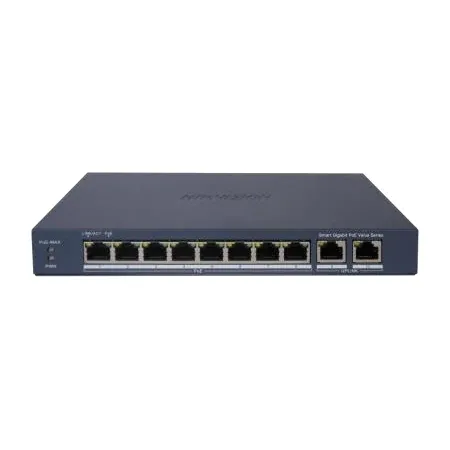 Hikvision DS-3E1510P-EI/M 8-Port Gigabit Smart PoE Switch — view 1