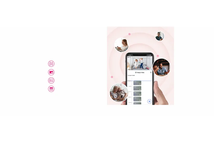 Two-way talk through the EZVIZ app